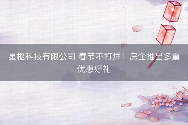 星枢科技有限公司 春节不打烊！房企推出多重优惠好礼