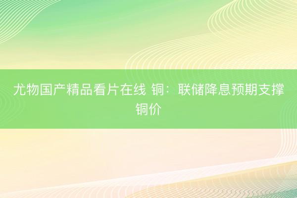 尤物国产精品看片在线 铜：联储降息预期支撑铜价