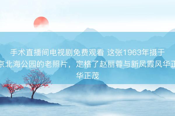 手术直播间电视剧免费观看 这张1963年摄于北京北海公园的老照片，定格了赵丽蓉与新凤霞风华正茂