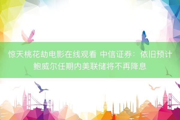 惊天桃花劫电影在线观看 中信证券：依旧预计鲍威尔任期内美联储将不再降息