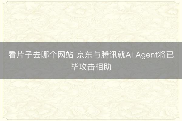 看片子去哪个网站 京东与腾讯就AI Agent将已毕攻击相助