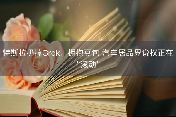 特斯拉扔掉Grok、拥抱豆包 汽车居品界说权正在“滚动”